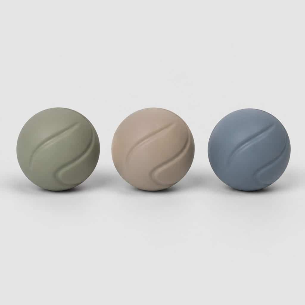 Lot de trois balles à malaxer de densités différentes