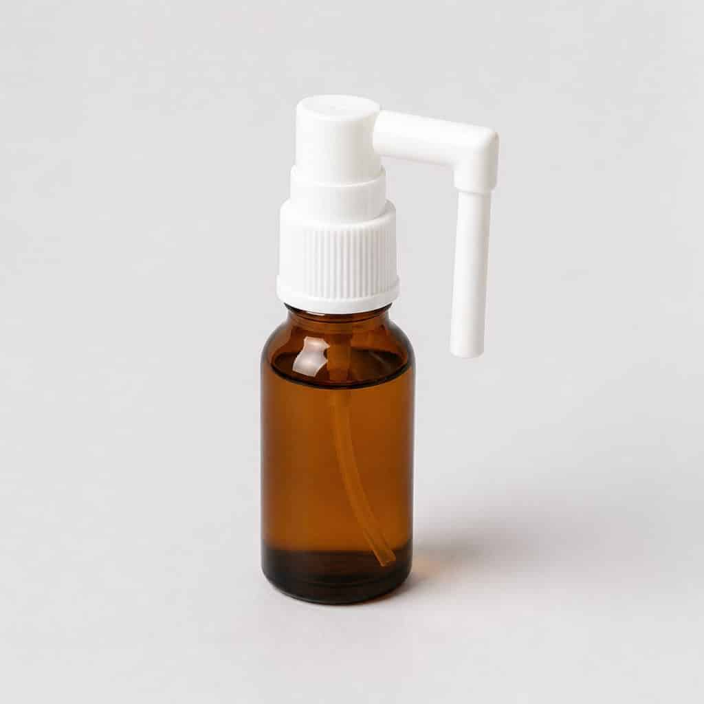 Flacon spray buccal à la propolis avec sa canule orientable
