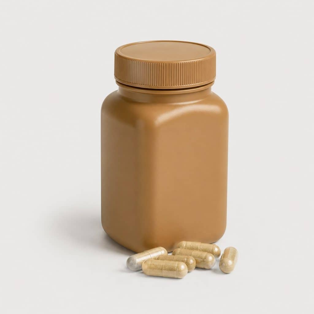 Pilulier de complément alimentaire cannelle et chrome en gélules
