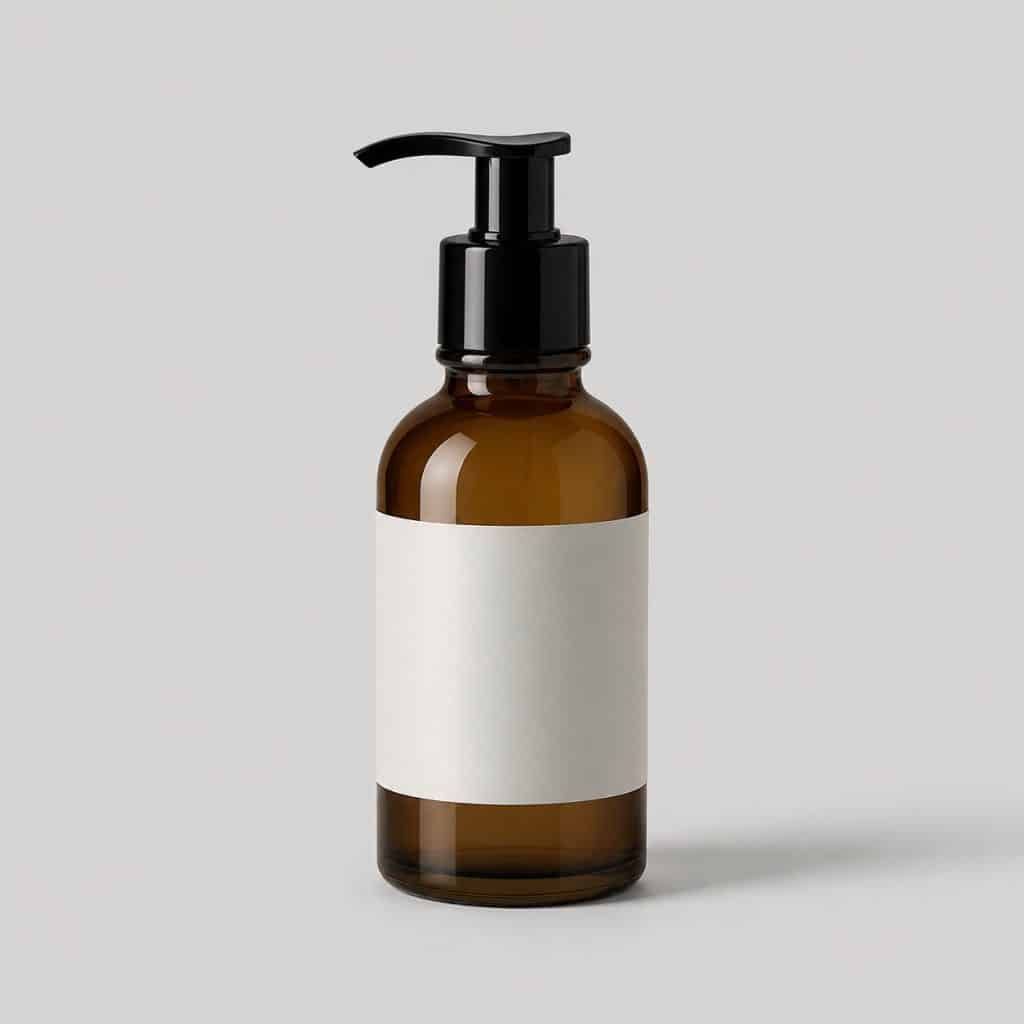 Flacon pompe de 100 ml d'huile de massage sensorielle parfumée