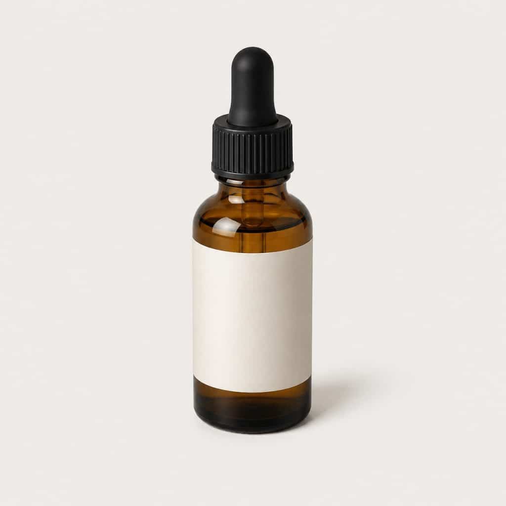 Flacon de verre ambré de macérat de bourgeons d'aubépine, 30 ml