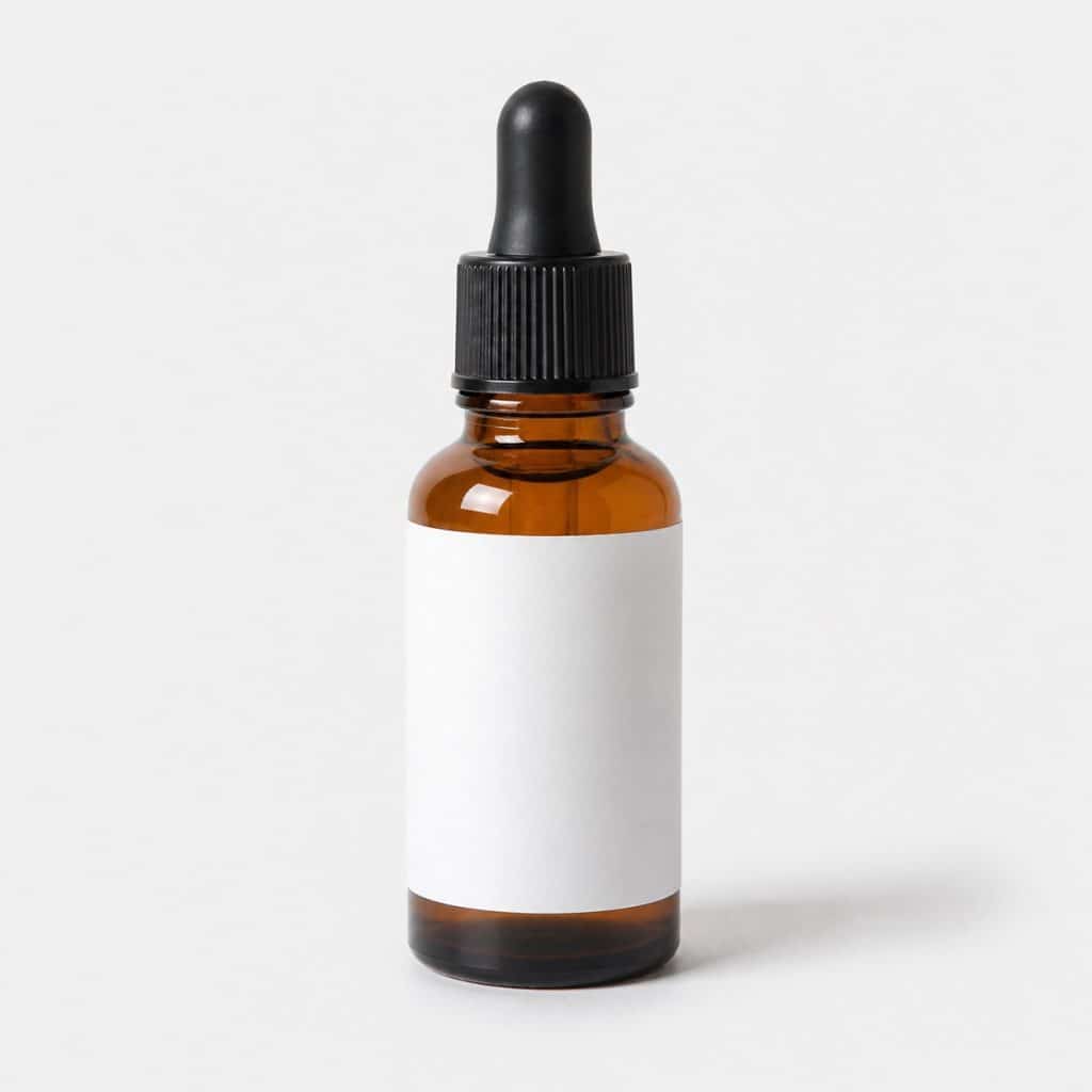 Flacon ambré de macérat de bourgeons d'olivier, 30 ml