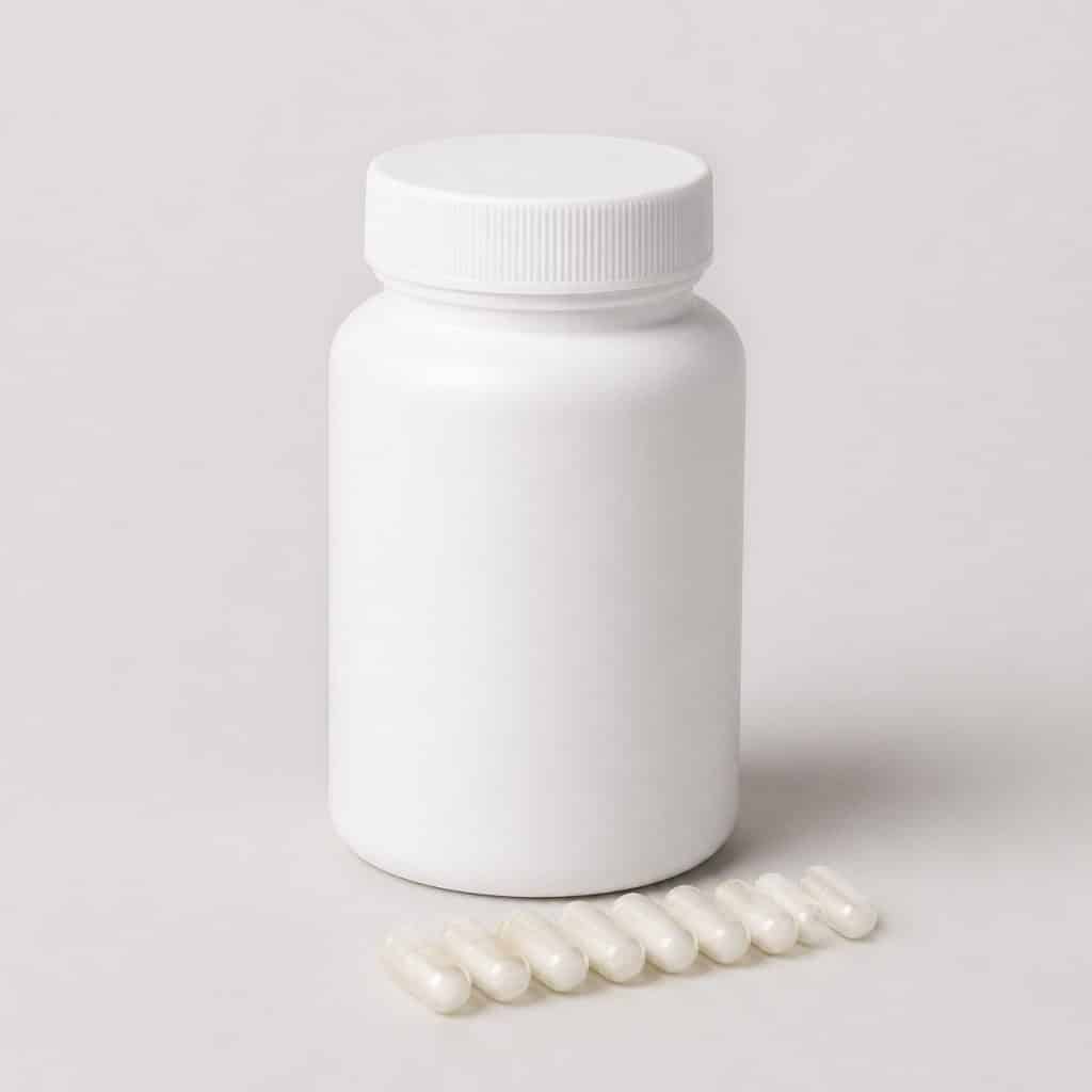 Pilulier de magnésium bisglycinate en gélules végétales