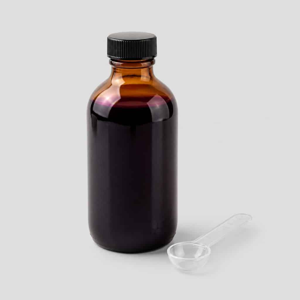 Flacon de sirop de sureau noir 200 ml avec sa cuillère-mesure